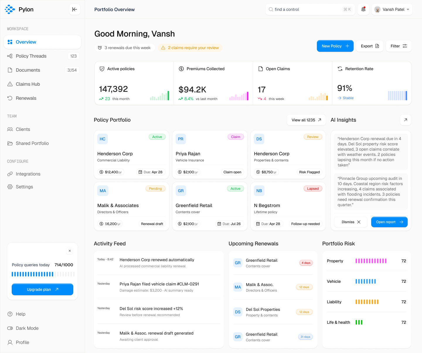 Building Pylon — AI-Native Insurance Operations from Prototype to Production
